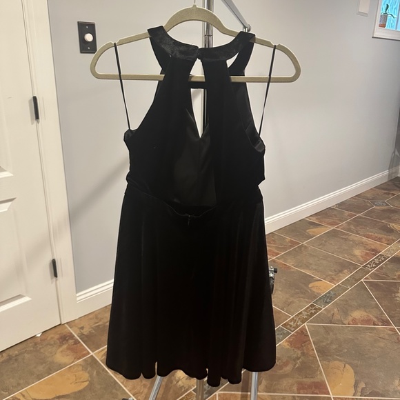 Altar'd State Black Velvet Sleeveless Dress - Picture 2 of 5